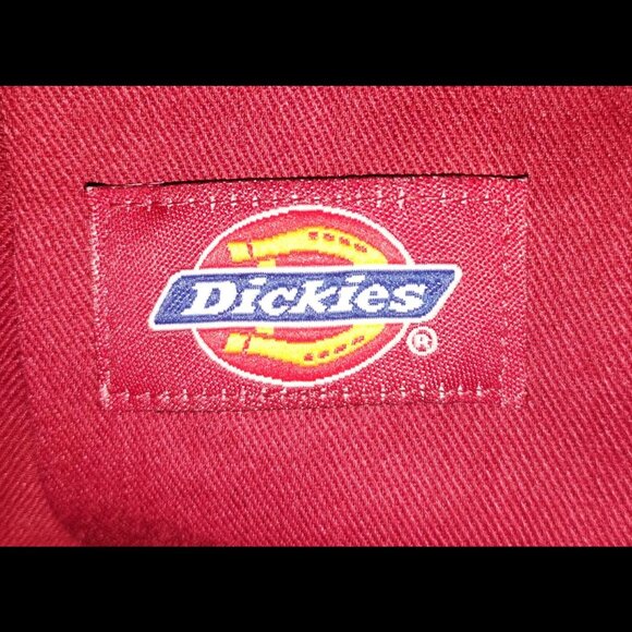 vintage maroon long sleeve button up men's Dickies shirt. Size XL - Picture 4 of 4